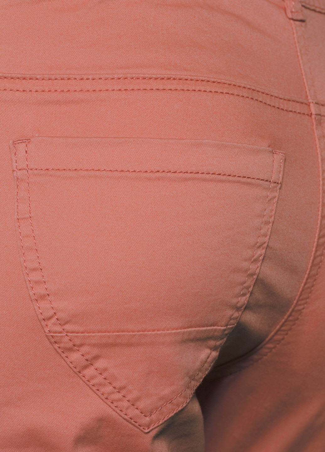 Персиковые джинсовые демисезонные укороченные, зауженные брюки Tom Tailor