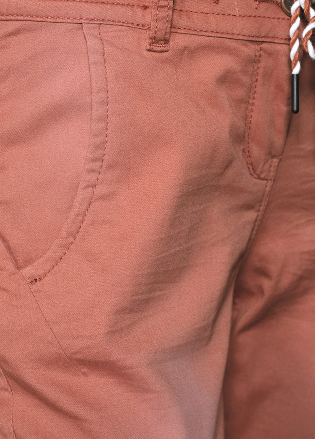 Персиковые джинсовые демисезонные укороченные, зауженные брюки Tom Tailor
