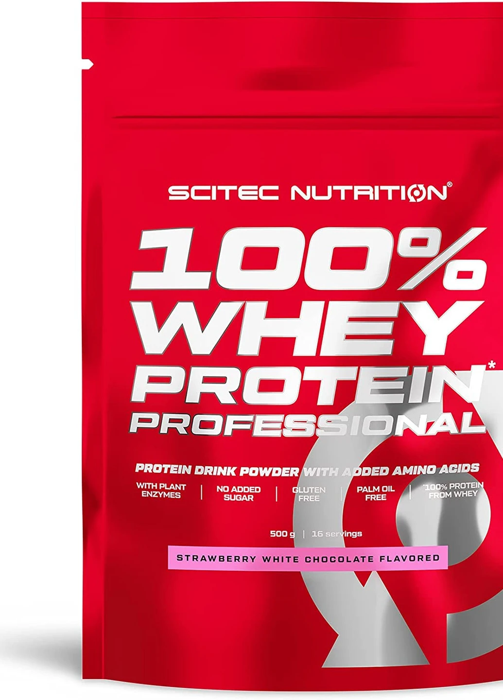 Протеин 100% Whey Protein Professional 500 gr (Straw.white choc.) Scitec Nutrition (256522716)