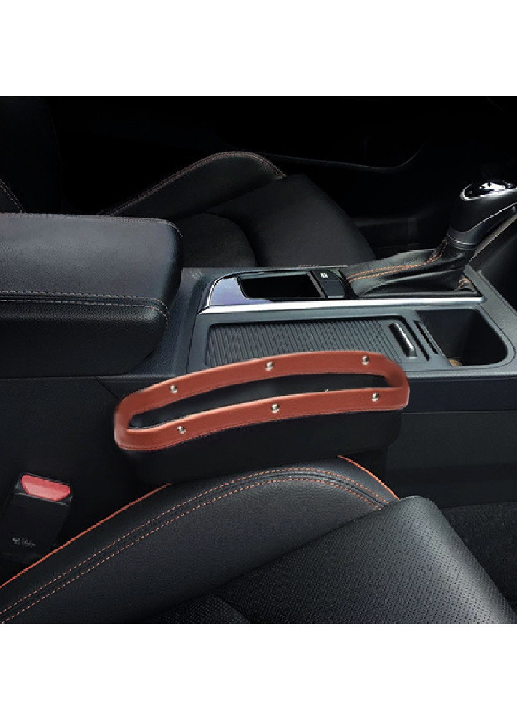 Автомобільний органайзер бардачок підставка ящик між сидіннями в машину екошкіра (80247-Нов) Francesco Marconi (252316694)