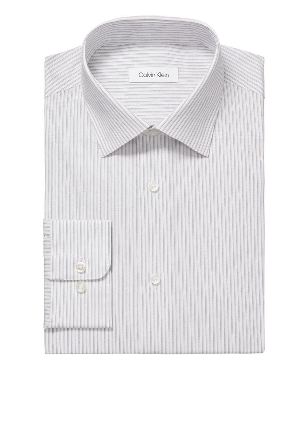 Серая кэжуал, классическая рубашка в полоску Calvin Klein