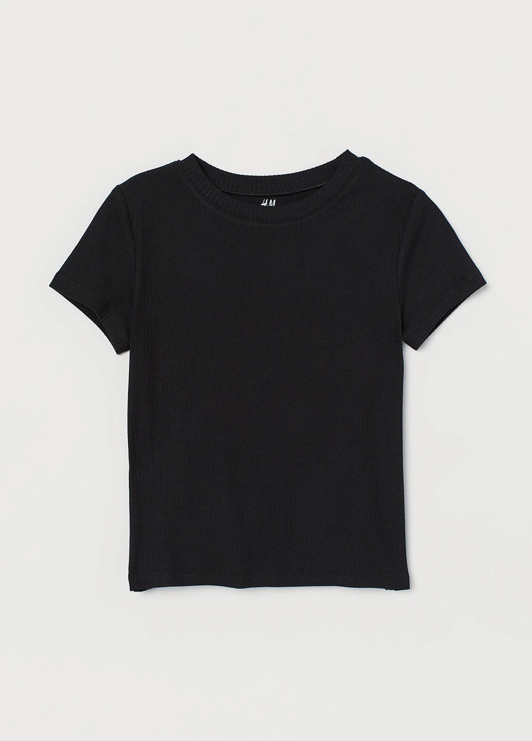 Черная летняя футболка H&M