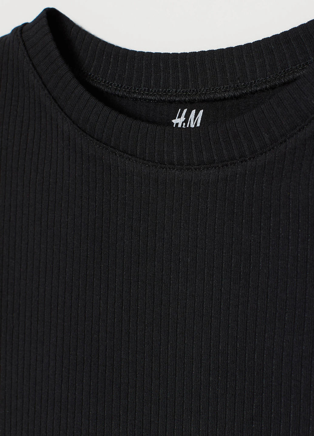 Черная летняя футболка H&M