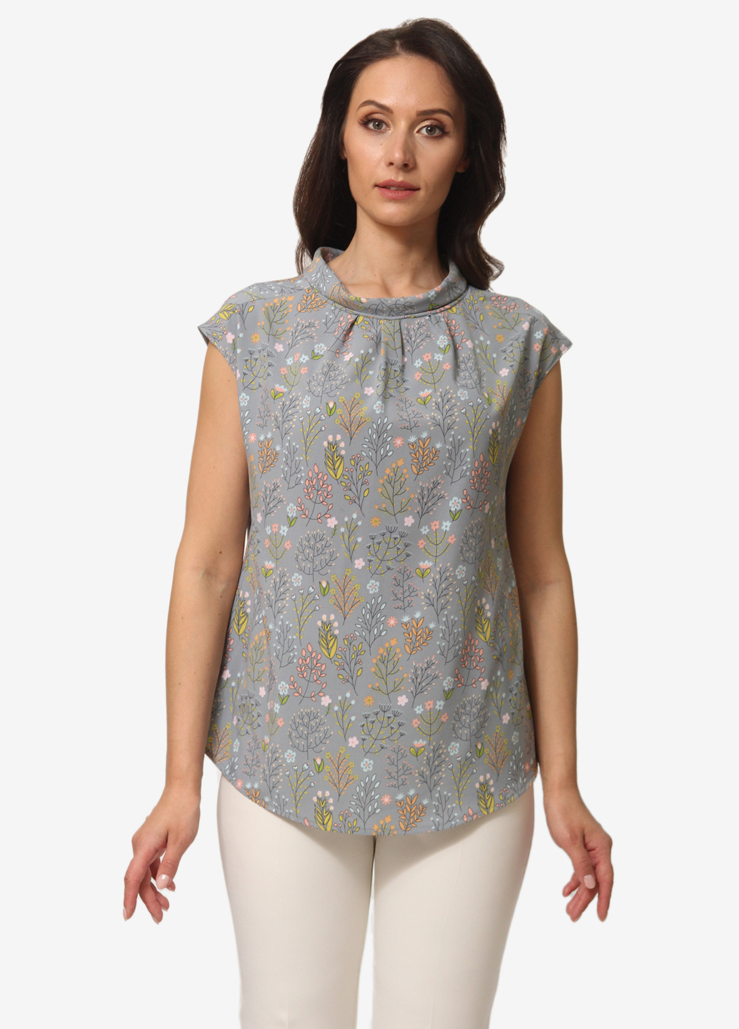 Светло-серая летняя блуза Alika Kruss
