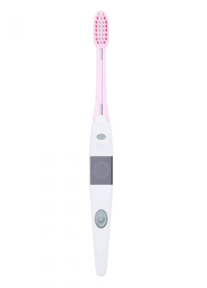 Ионная зубная щетка Medium Средней жесткости Розовая IONICKISS (254847281)
