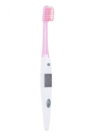 Ионная зубная щетка Medium Средней жесткости Розовая IONICKISS (254847281)