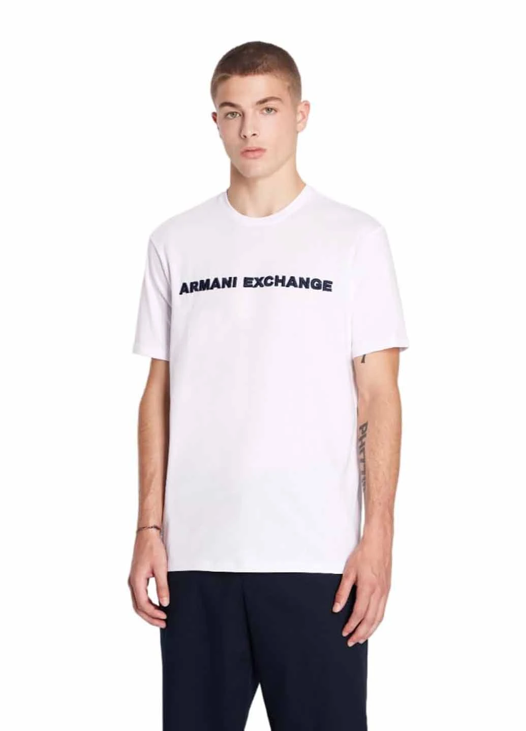 Біла футболка Armani Exchange