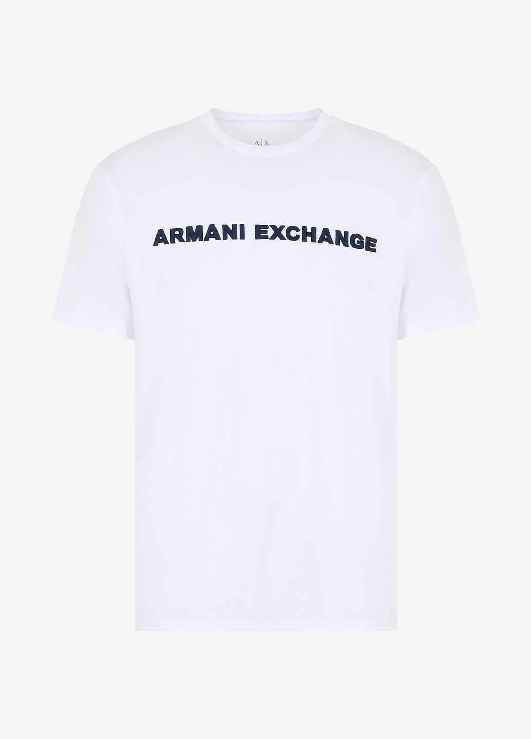 Біла футболка Armani Exchange