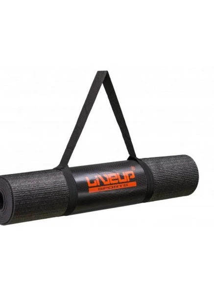 Килимок для йоги Yoga Mat Total Black чорний 80x61x0.4см LS3231-04blk LiveUp (256501313)