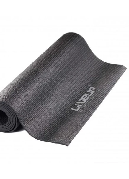 Килимок для йоги Yoga Mat Total Black чорний 80x61x0.4см LS3231-04blk LiveUp (256501313)