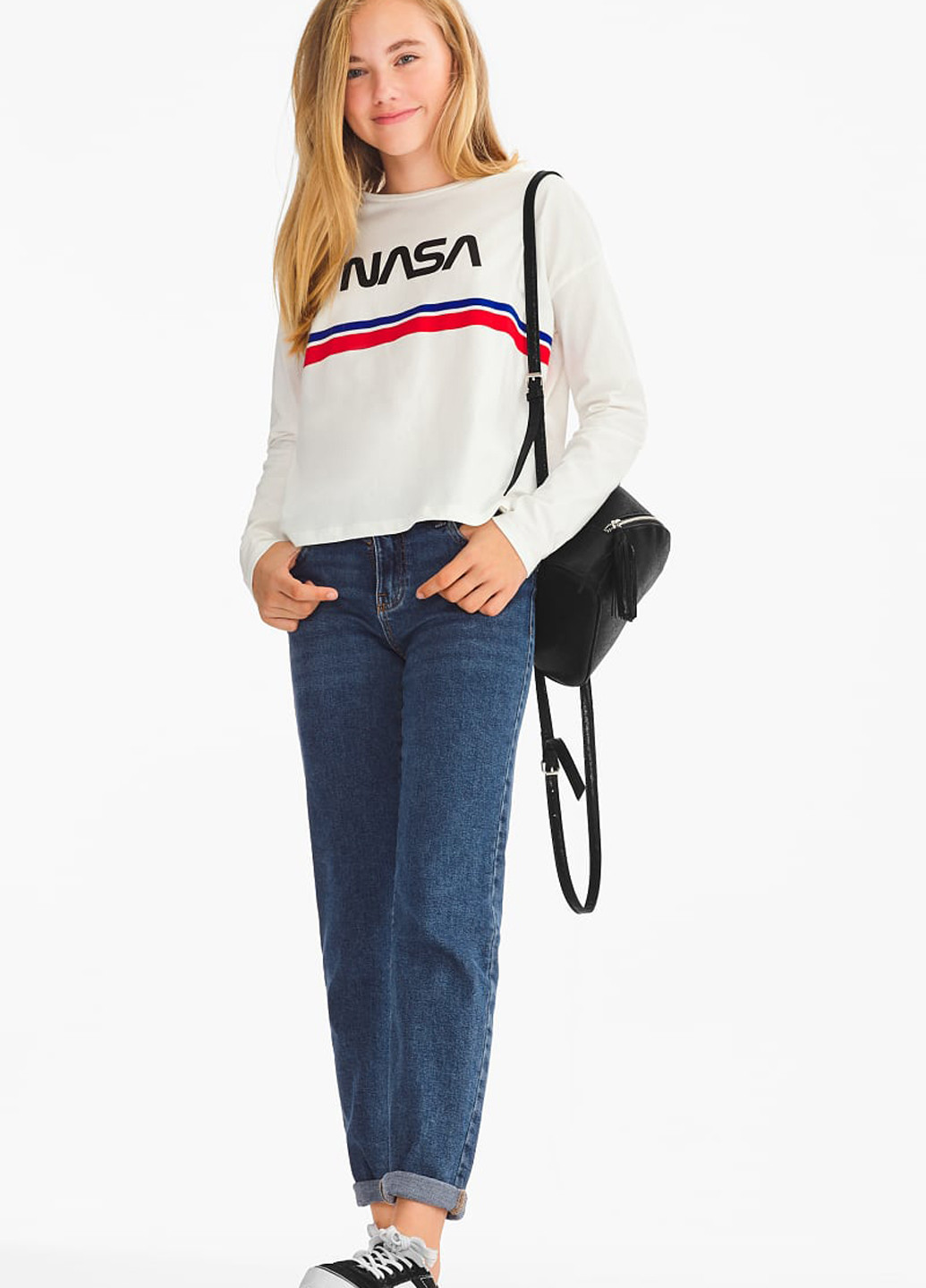 Темно-синие демисезонные слим джинсы C&A