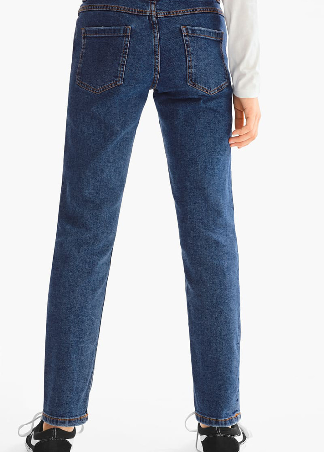 Темно-синие демисезонные слим джинсы C&A