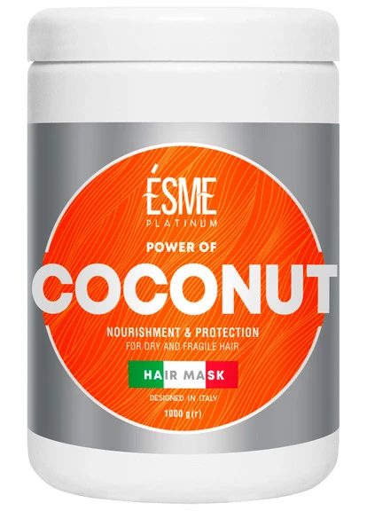 Маска для сухих и ломких волос с маслом кокоса Platinum Power Of Coconut Nourishment & Protection Hair Mask Esme (250112953)