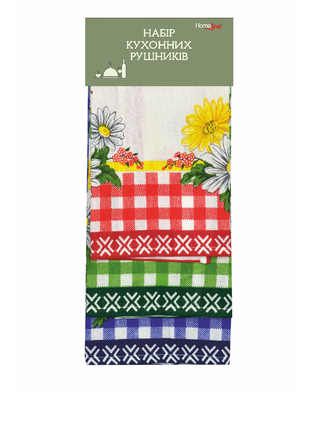 Home Line полотенце (3 шт.), 40х60 см рисунок комбинированный производство - Украина