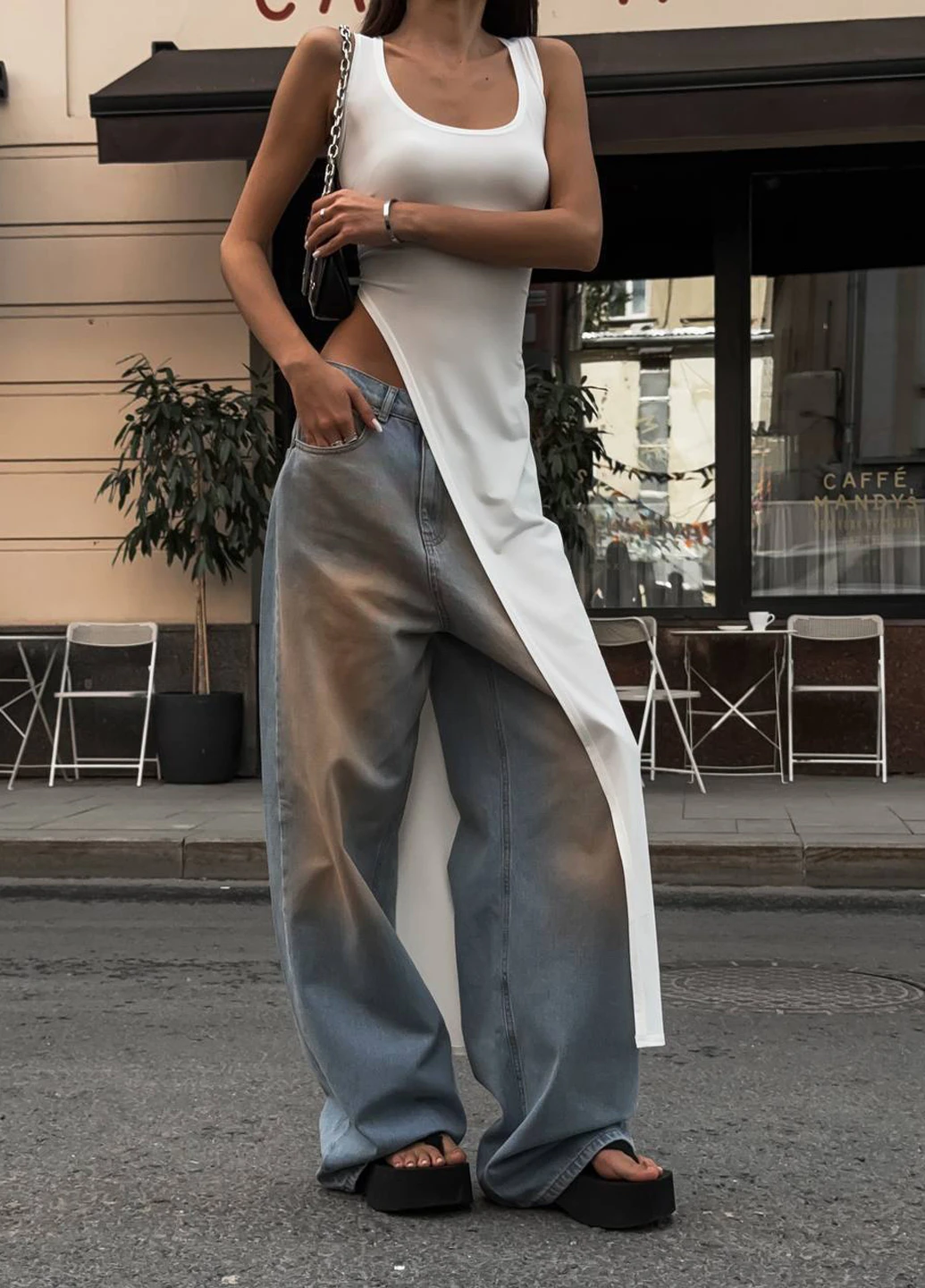 Молочна кежуал сукня сукня-майка Fashion однотонна