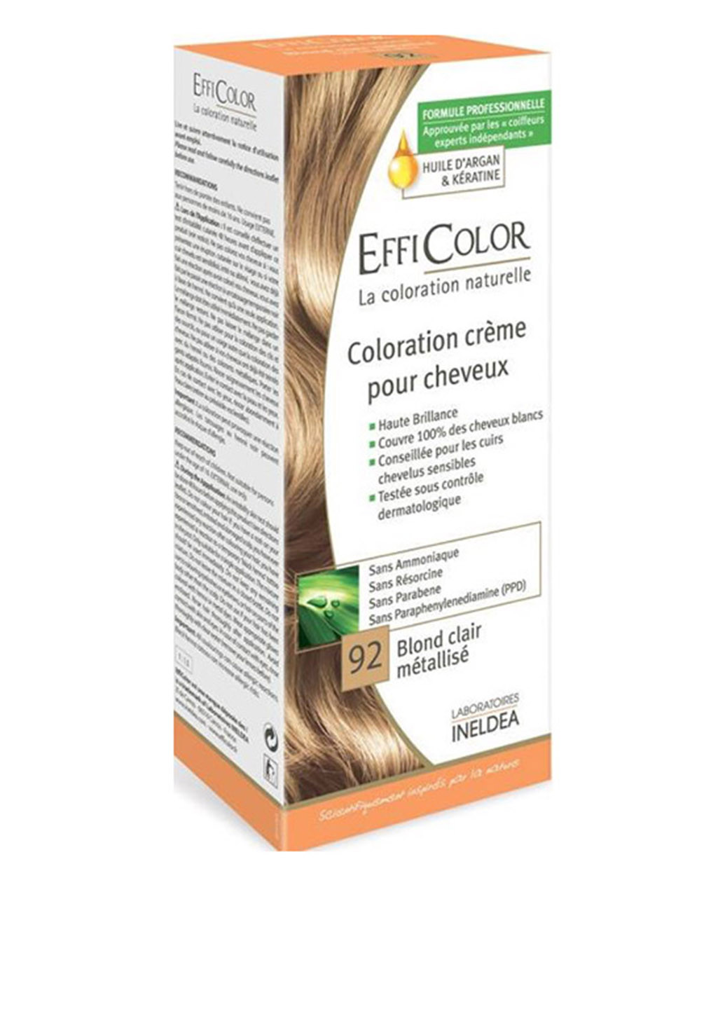 Краска-крем "Светлый металлик блонд" №92 EffiColor (17020566)