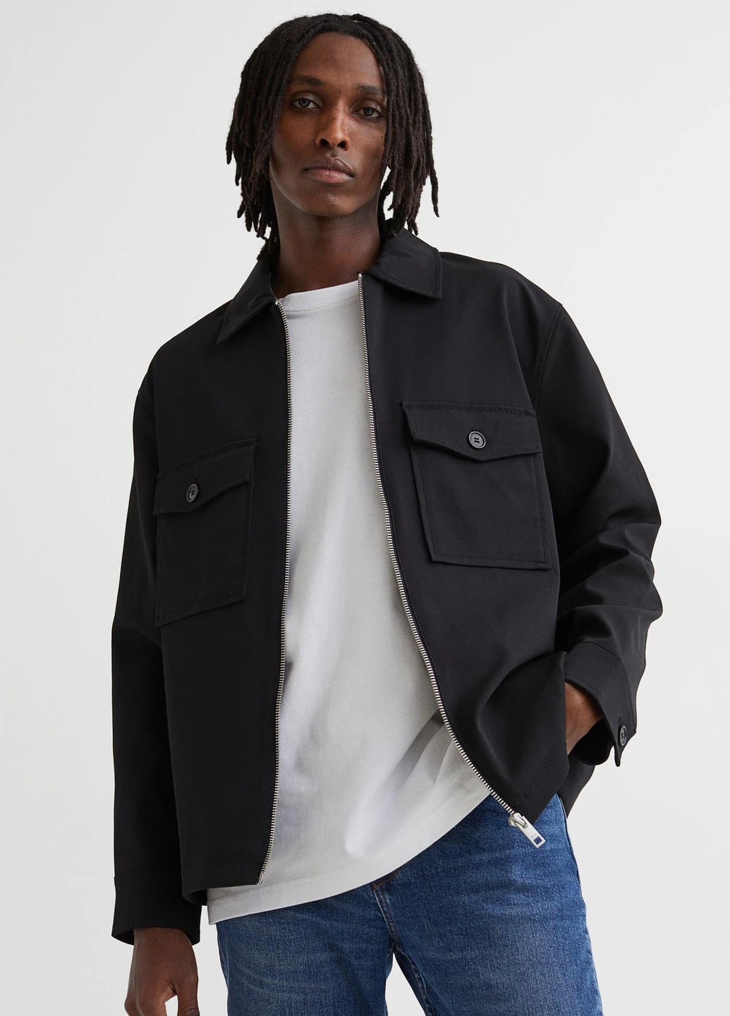 Черная ветровка H&M