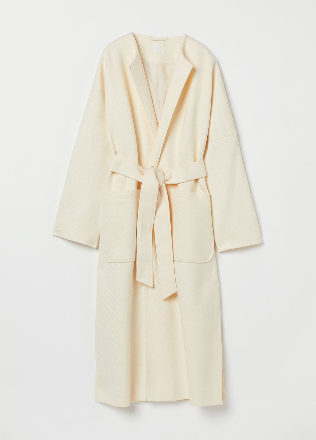 Кремове демісезонне Пальто двобортне H&M