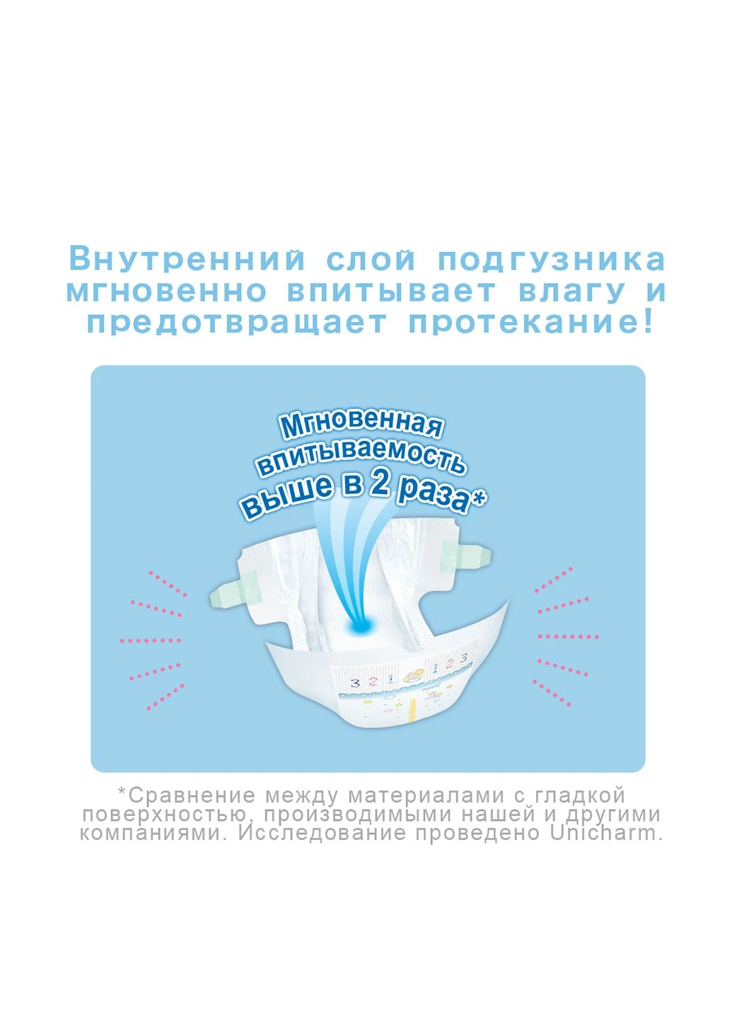 Підгузки до 5 кг Diapers NB (90 шт.) Moony (248204713)
