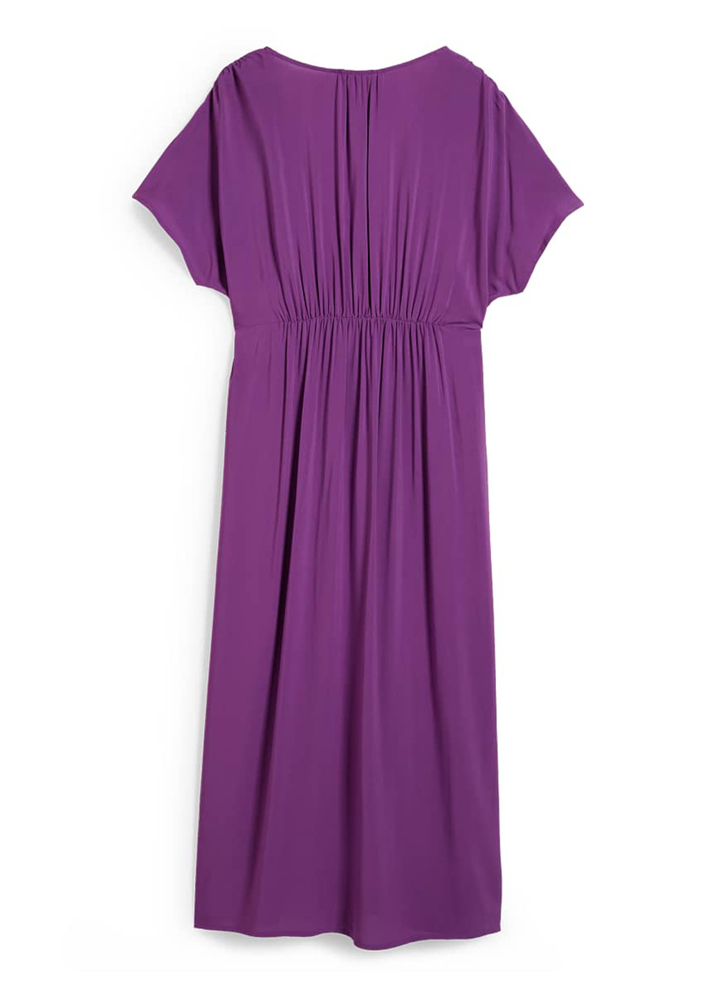 Фиолетовое кэжуал платье на запах C&A однотонное