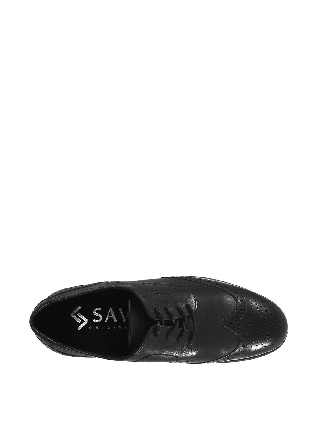 Черные классические туфли Sav на шнурках