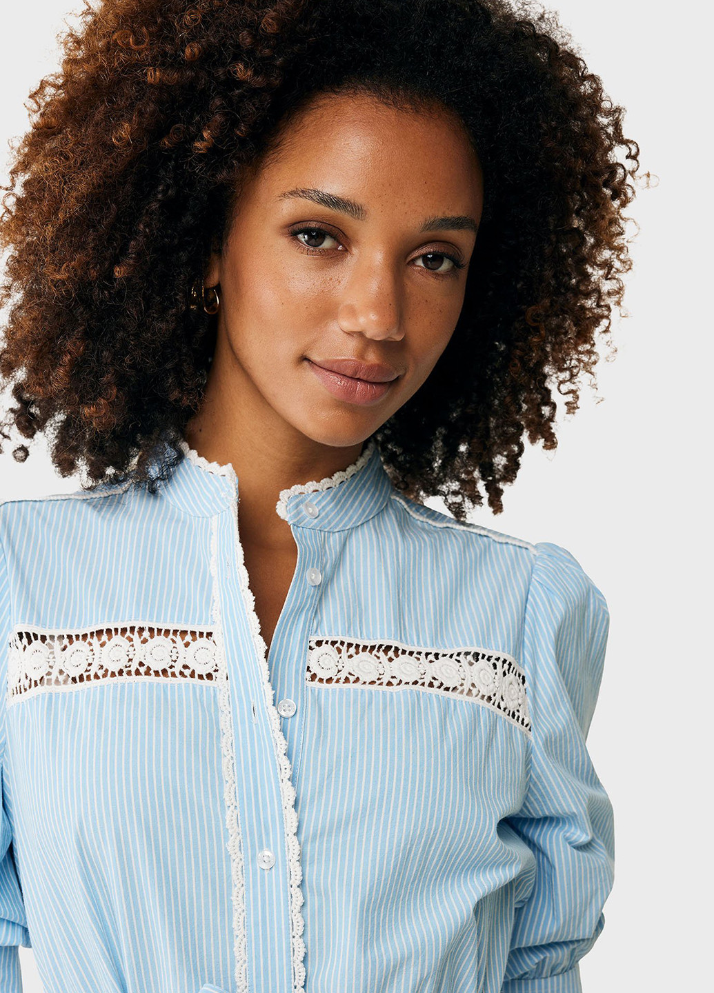 Блакитна кежуал сукня Mexx в смужку