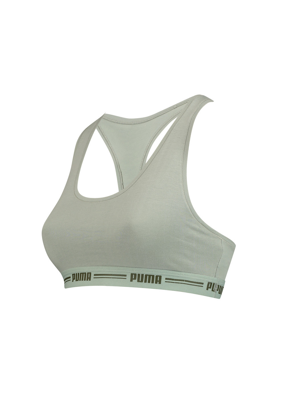 Зелёный бра racerback women's bra top 1 pack Puma