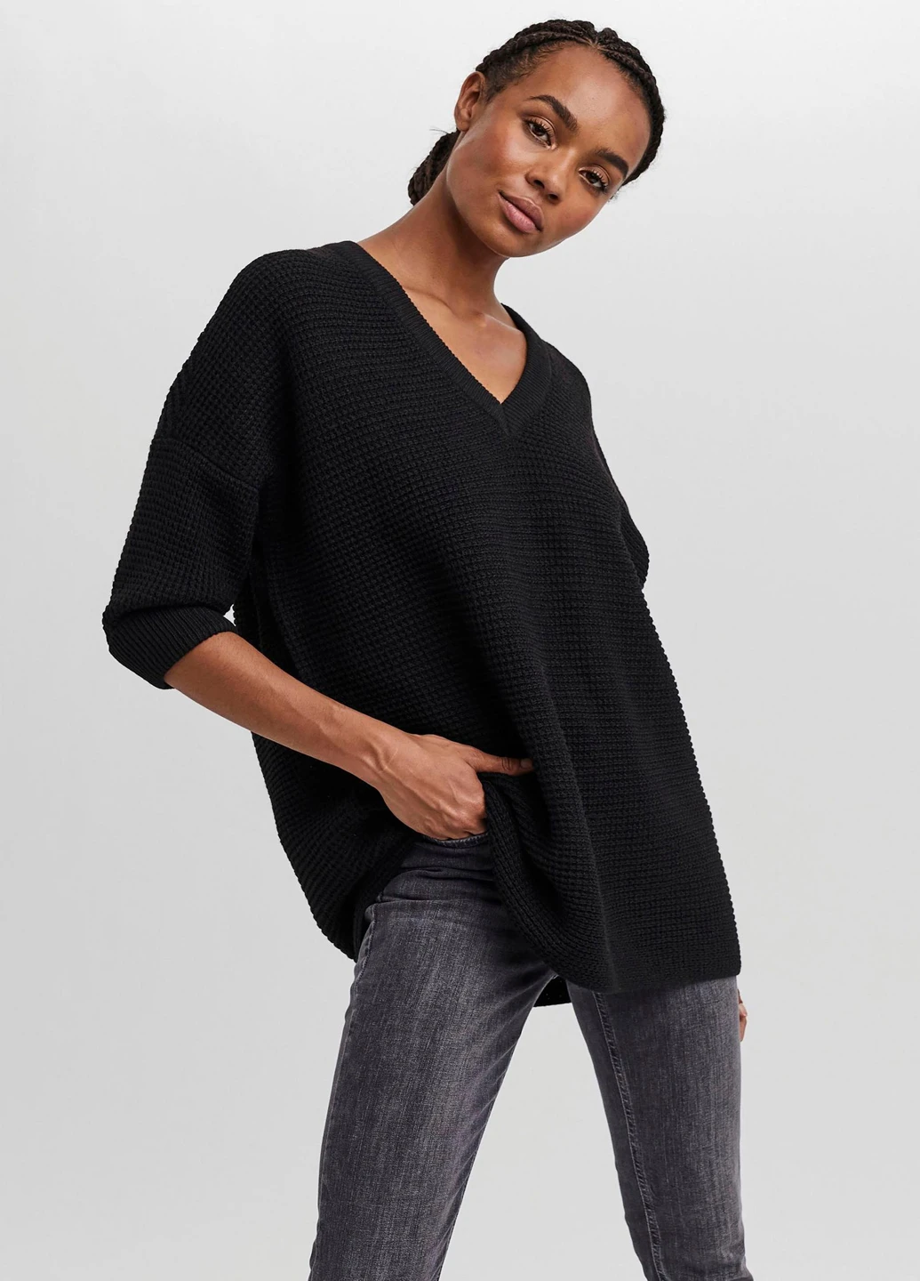 Чорний демісезонний светр Vero Moda