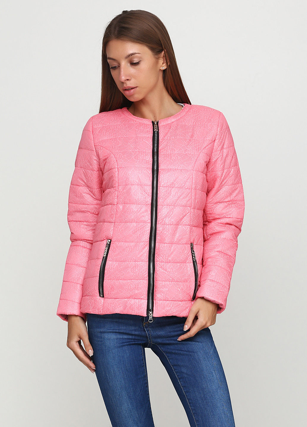 Розовая демисезонная куртка Ellis