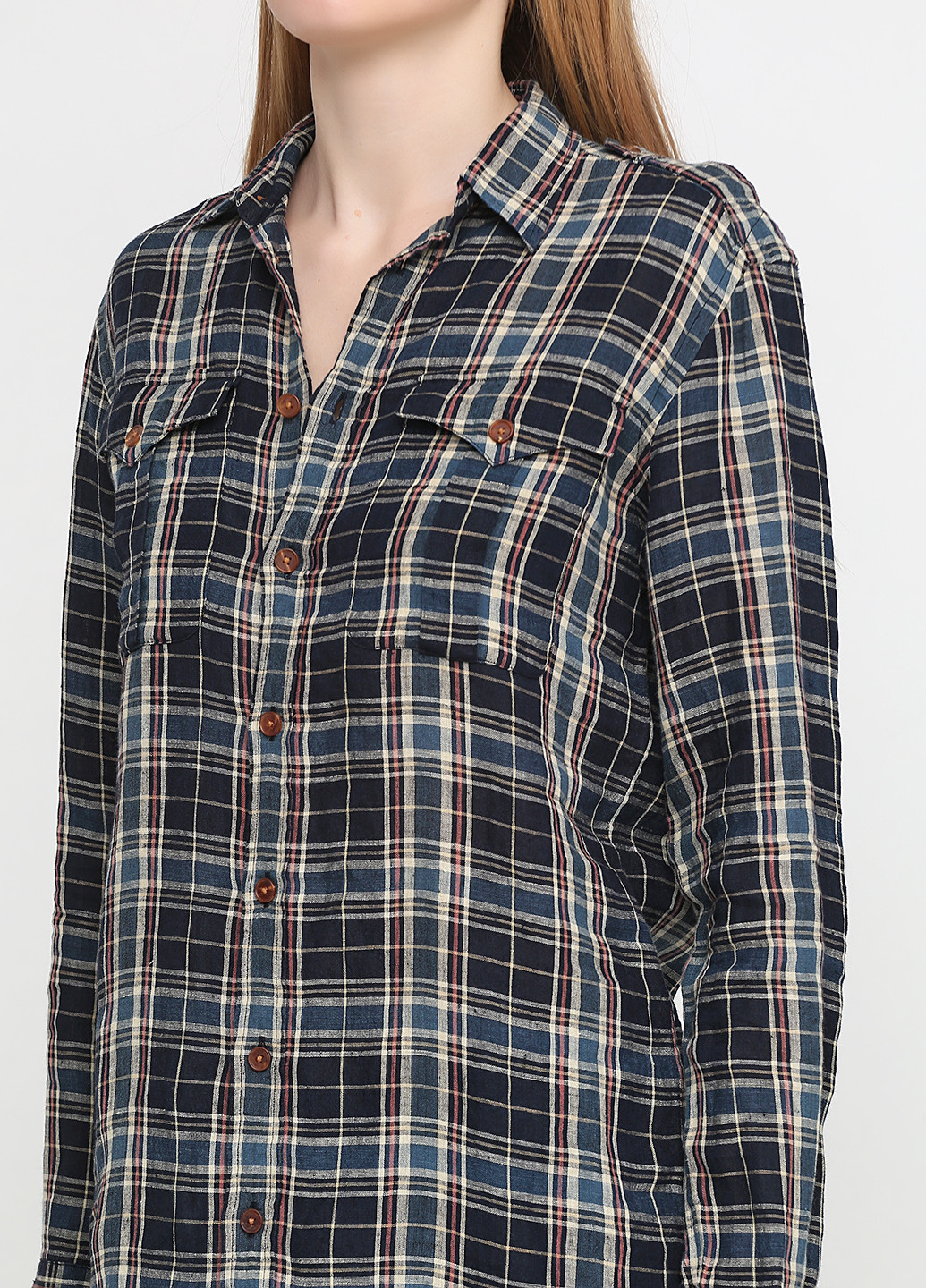 Темно-серая кэжуал рубашка в клетку Ralph Lauren