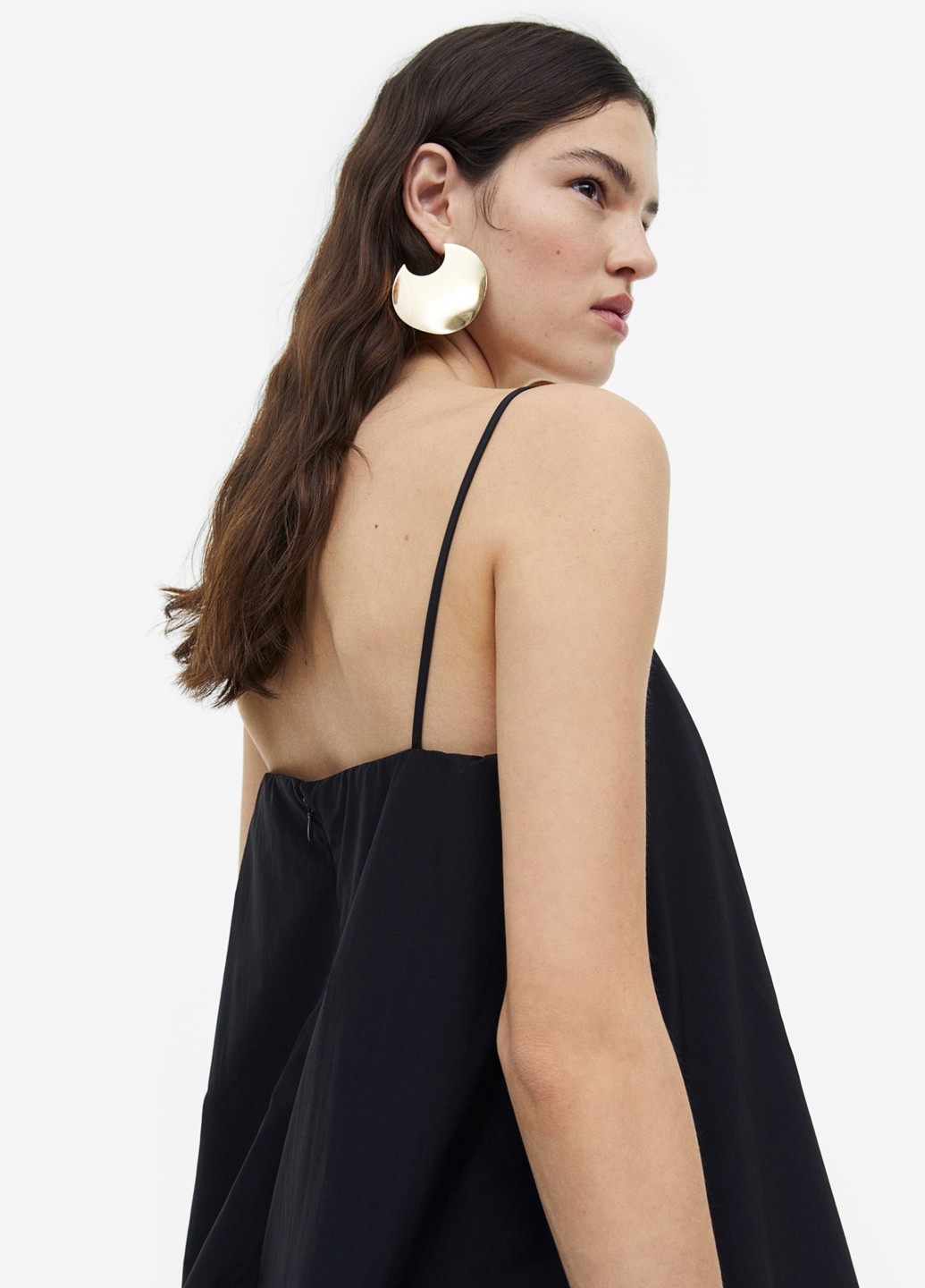 Чорна кежуал сукня балон H&M однотонна