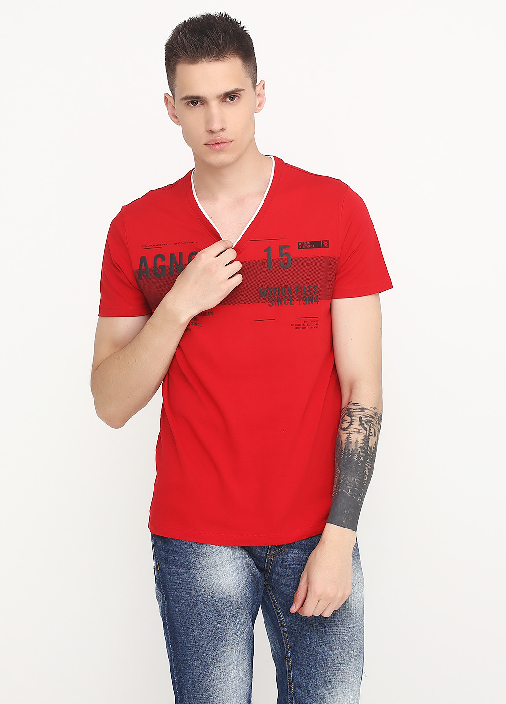 Червона літня футболка Angelo Litrico (C&A)