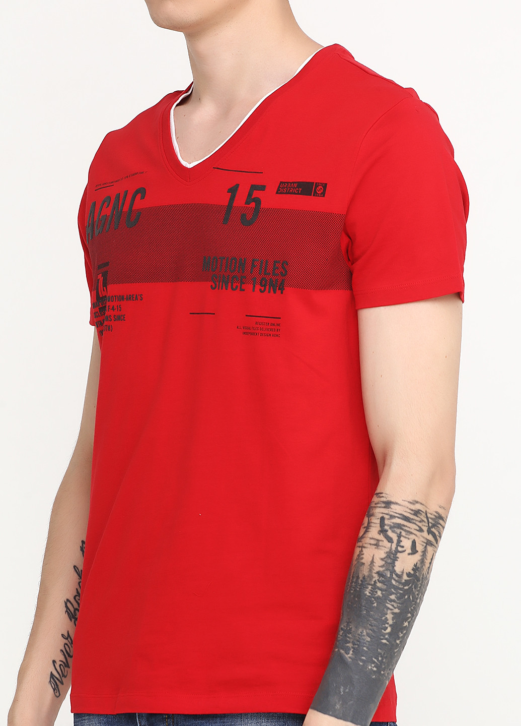 Красная летняя футболка Angelo Litrico (C&A)