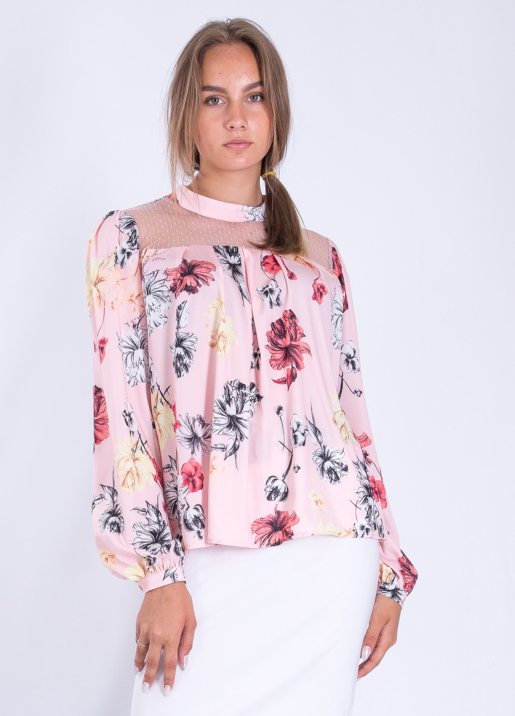 Светло-розовая демисезонная блуза Sarah Chole