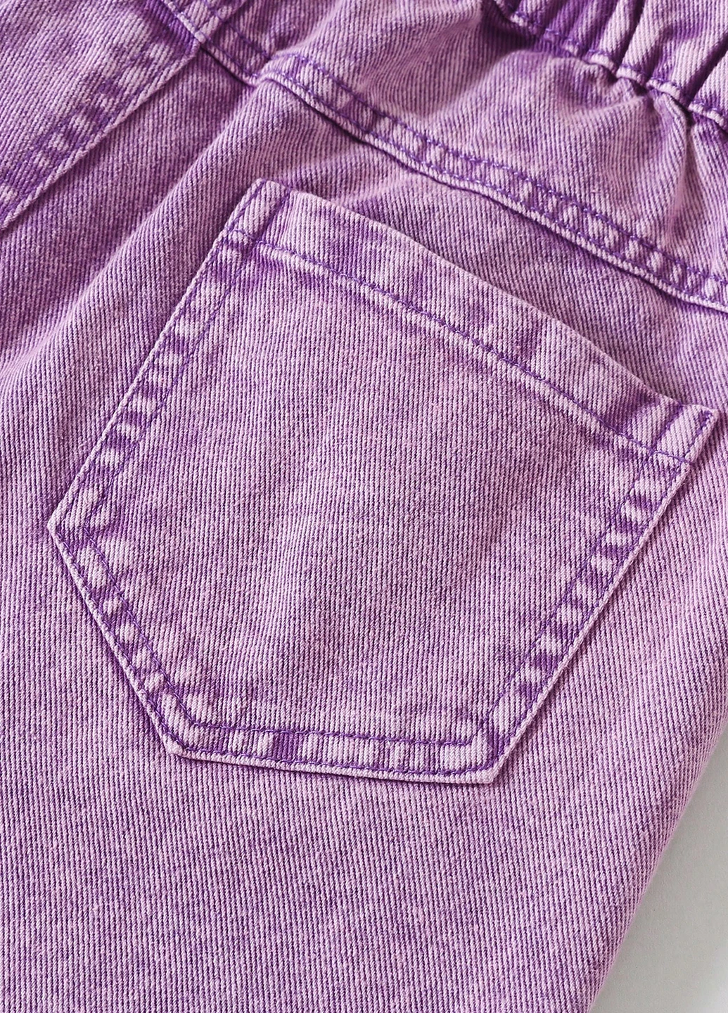 Фиолетовые демисезонные палаццо джинсы SHEIN