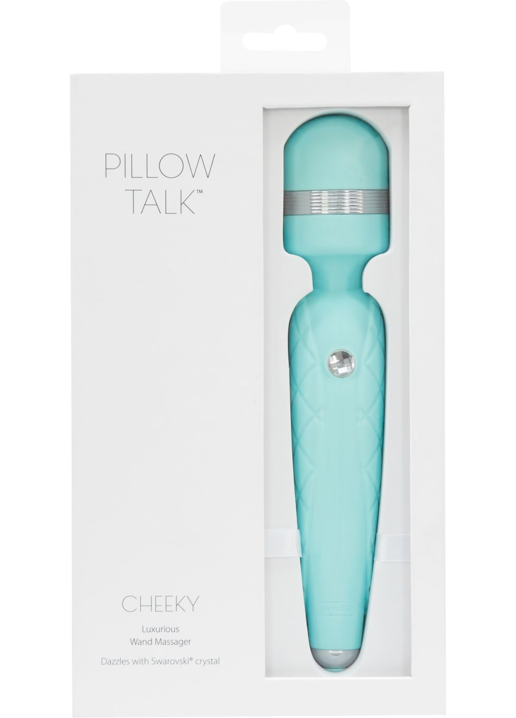 Роскошный вибромассажер - Cheeky Teal с кристаллом Swarovsky, плавное повышение мощности Pillow Talk (254551174)