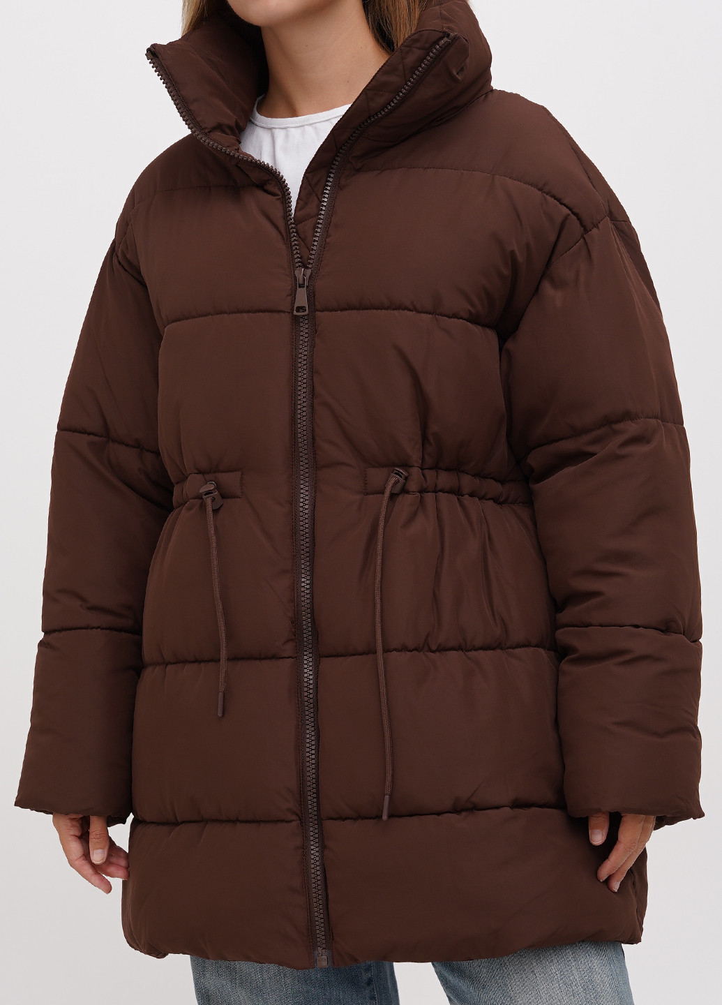 Коричневая демисезонная куртка Monki