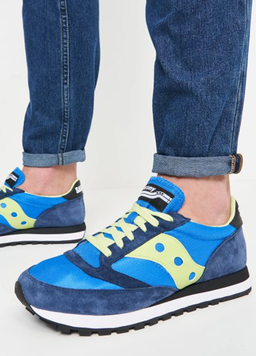 Синие всесезонные синие кроссовки jazz 81 Saucony