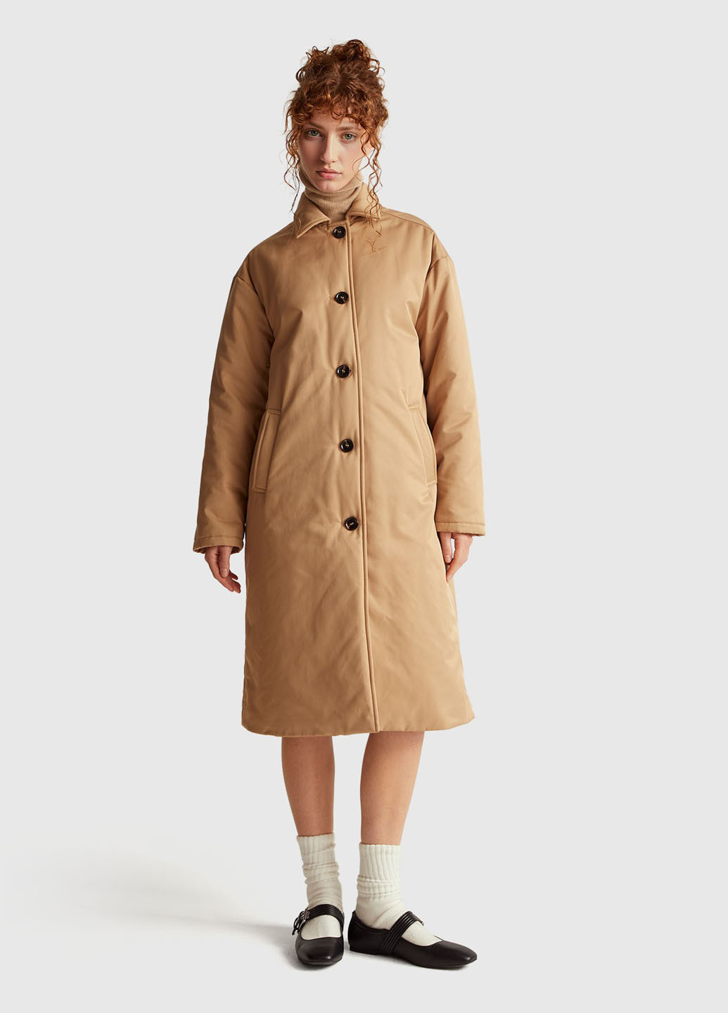 Плащ United Colors of Benetton на гудзиках демісезон (367063768)
