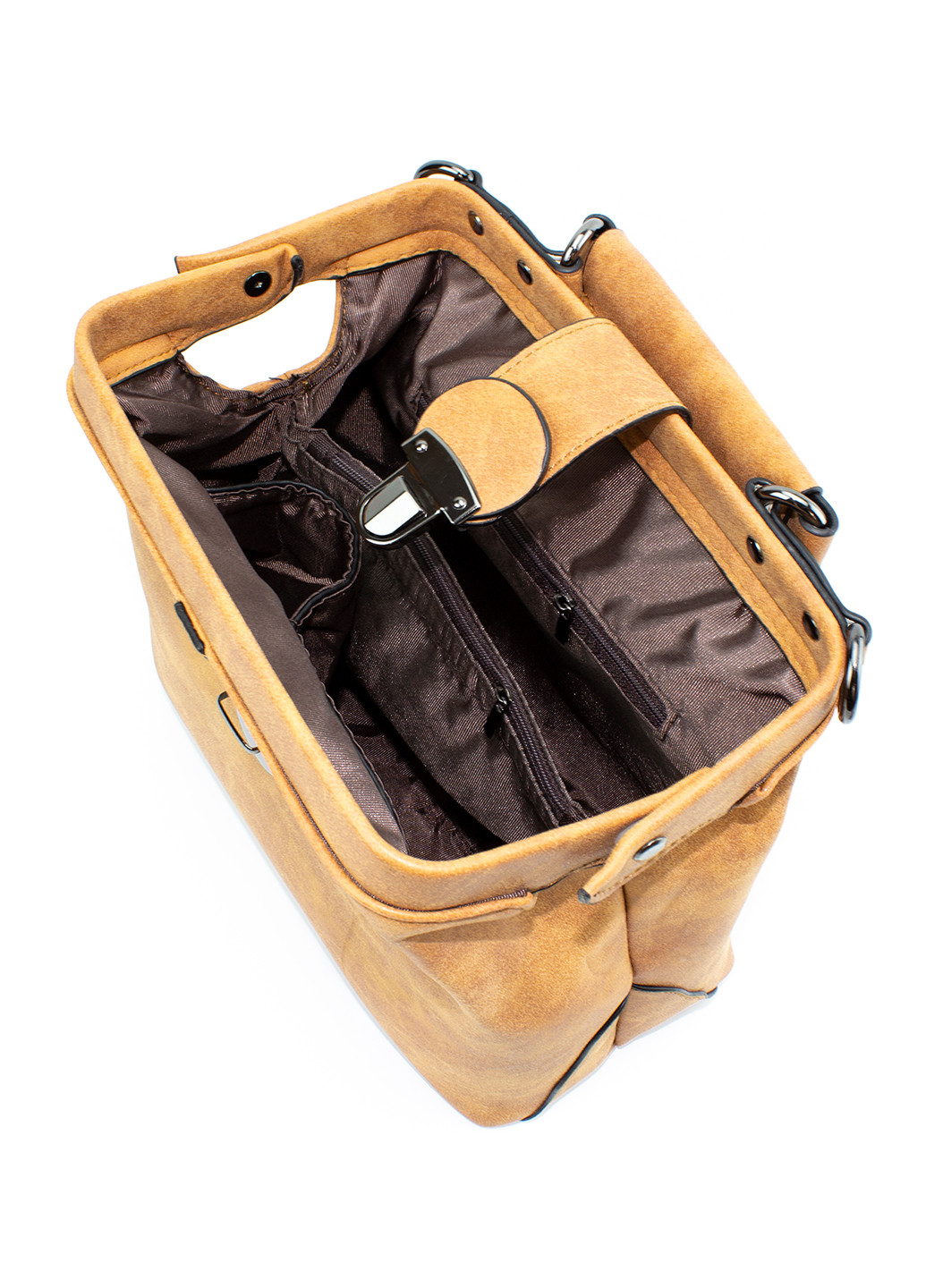Жіноча сумка з якісної екошкіри, коричнева Corze ab001 (225538341)