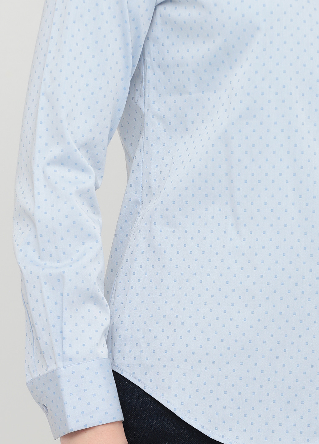 Голубой кэжуал рубашка с геометрическим узором Marks & Spencer