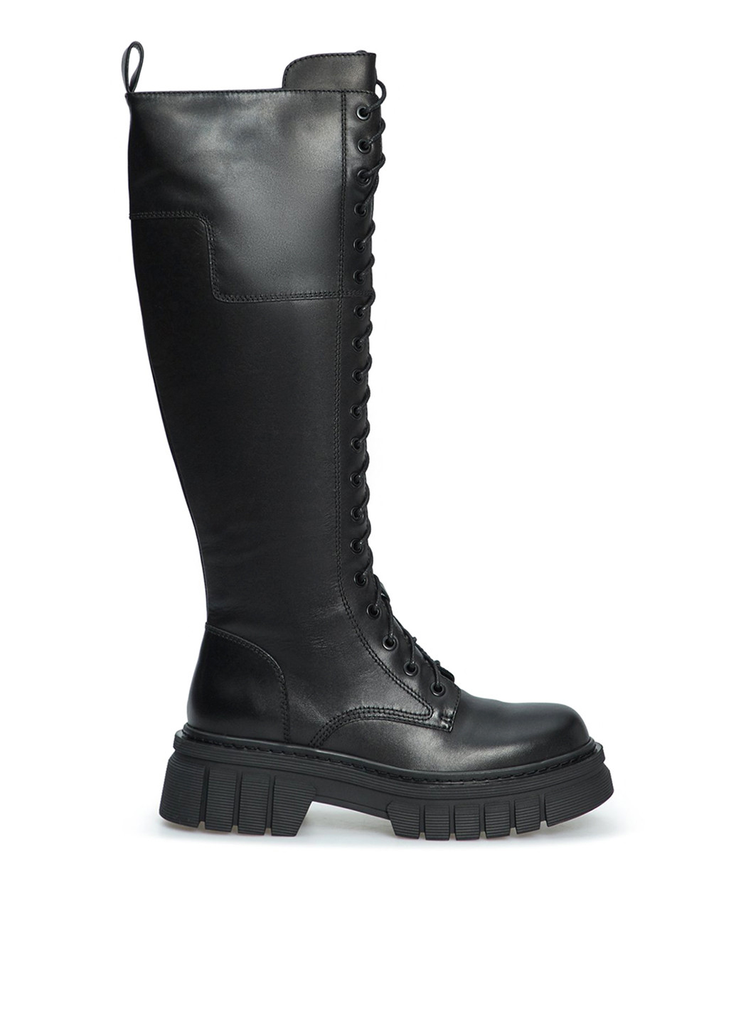 Зимние сапоги ботфорты PRPY со шнуровкой