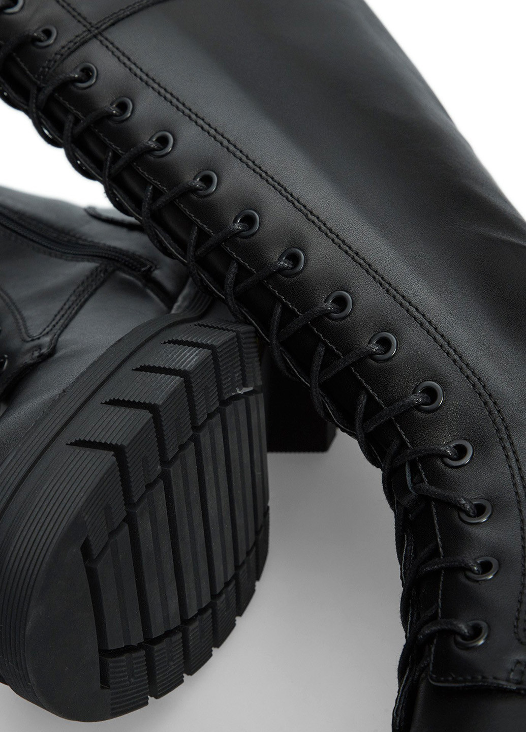 Зимние сапоги ботфорты PRPY со шнуровкой