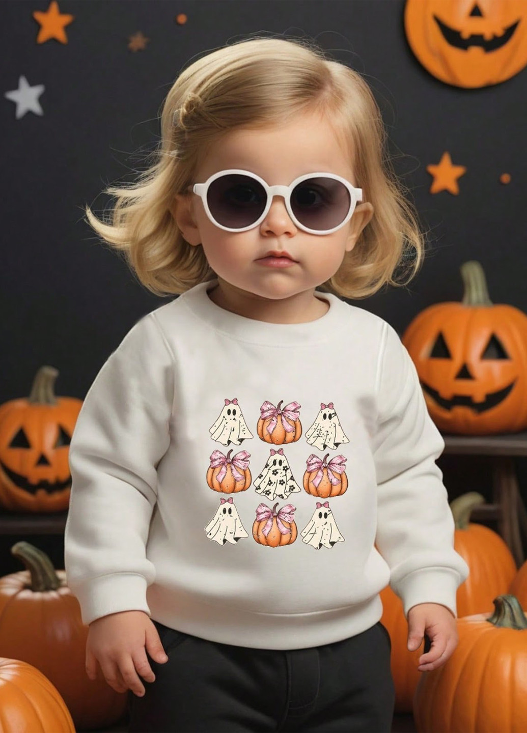 SHEIN свитшот рисунок белый кэжуал полиэстер, трикотаж