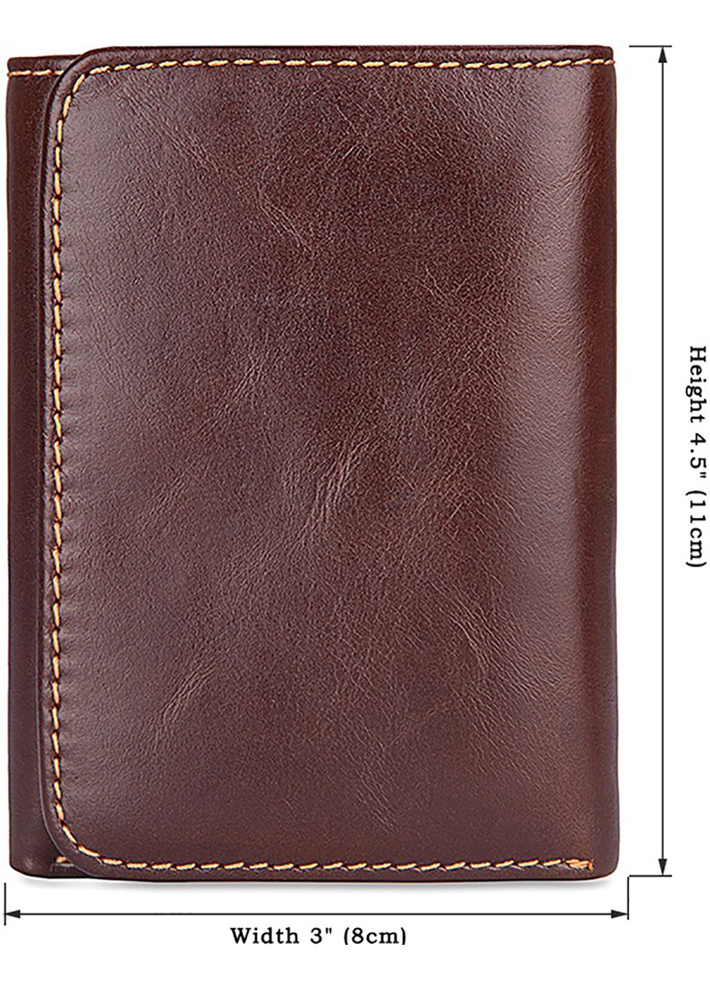 Чоловік шкіряний гаманець 11x8 см Vintage (229460803)
