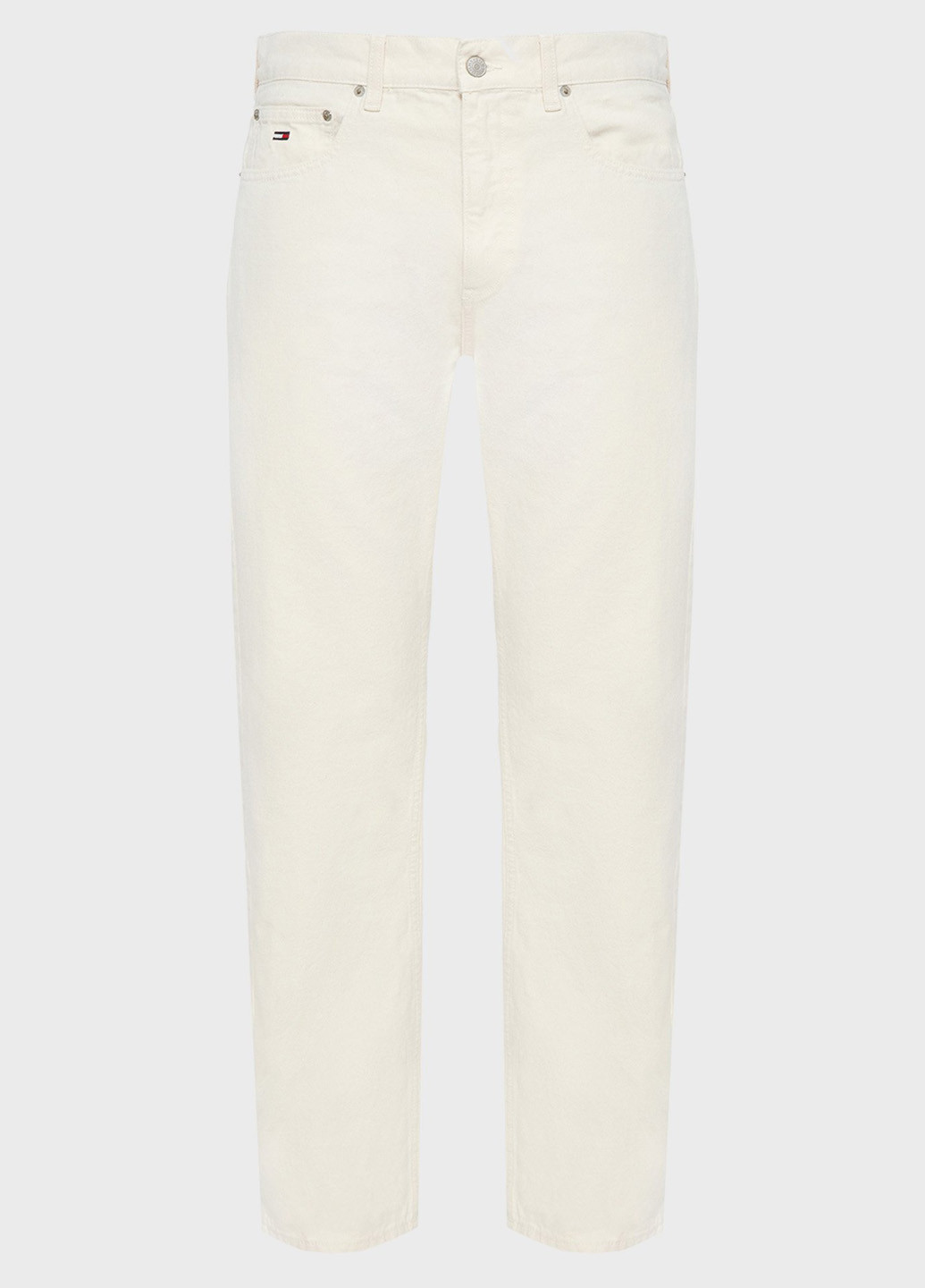 Белые кэжуал летние прямые брюки Tommy Jeans