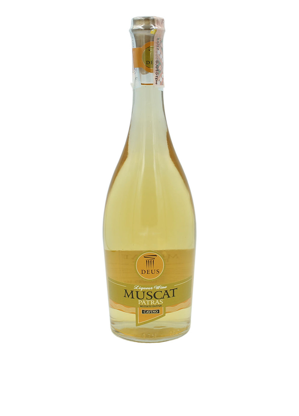Вино кріплене Cavino біле солодке, 0,75 л Deus Muscat Patras тихое (165960825)