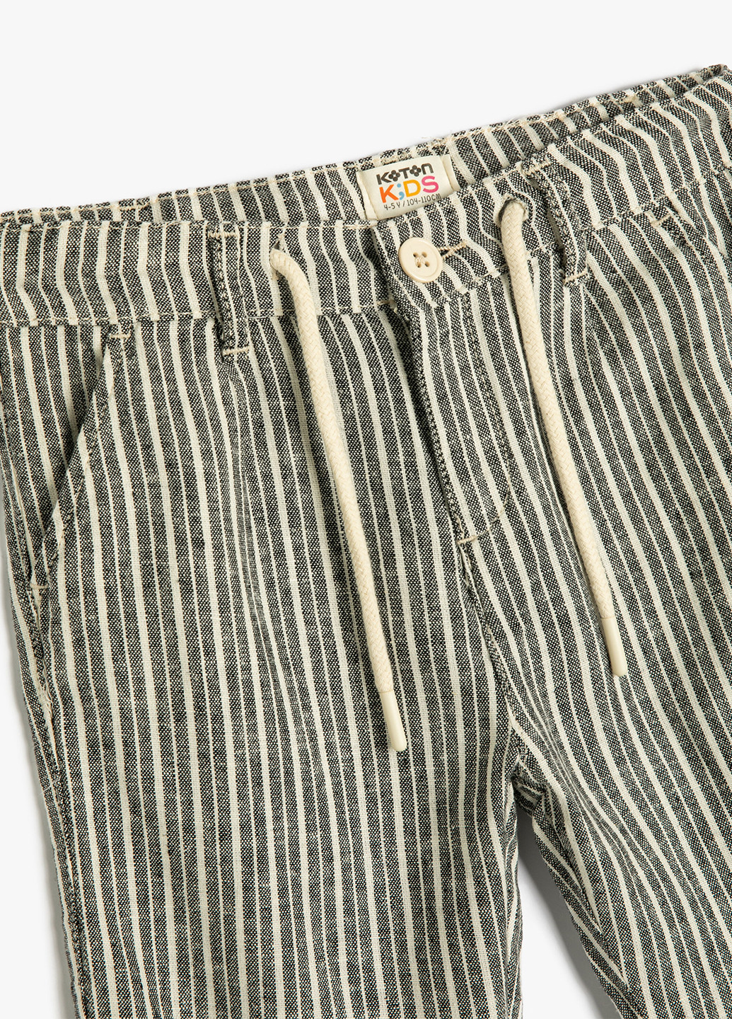 Комбинированные кэжуал демисезонные брюки прямые KOTON