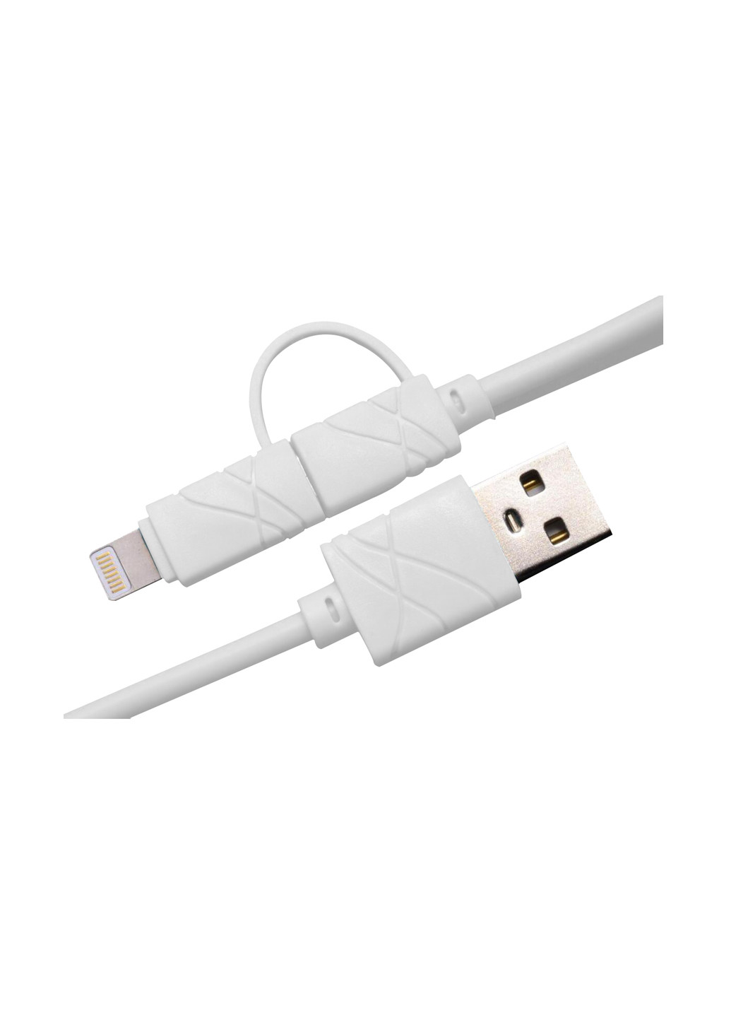 Кабель USB White, 2 в 1 - Lightning, Micro USB, 1 м XoKo sc-210 (132572831)