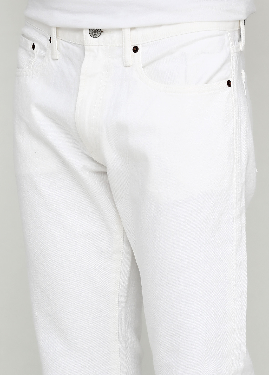 Белые демисезонные слим джинсы Gap